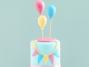 Birthday Cake - Balloons