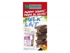 Damhert Less Sugars Chocolate Tablet - Milk 