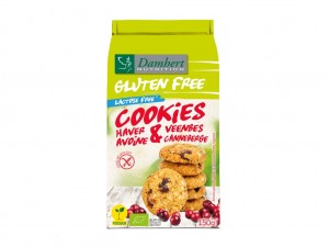 Damhert Gluten & Lactose Free Oatbiscuits Cranberry BIO