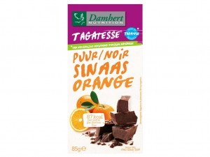 Damhert Without Sugars Chocolate Tablet - Dark Orange 